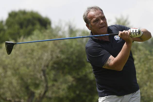 Photo Richard Morgano - LaPresse 30 May 2018 - Brescia (Italy) Golf Garda Golf - Soiano del Garda 75& xb0; Open D Italia Rolex Pro-AM In the pic: Claudio Amendola  Copyright: xLaPresse RichardxMorganox