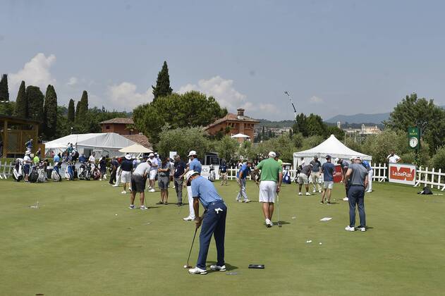 Photo Richard Morgano - LaPresse 30 May 2018 - Brescia (Italy) Golf Garda Golf - Soiano del Garda 75& xb0; Open D Italia Rolex Pro-AM In the pic: allestimenti  Copyright: xLaPresse RichardxMorganox