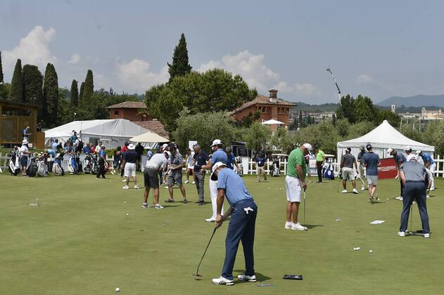 Photo Richard Morgano - LaPresse 30 May 2018 - Brescia (Italy) Golf Garda Golf - Soiano del Garda 75& xb0; Open D Italia Rolex Pro-AM In the pic: allestimenti  Copyright: xLaPresse RichardxMorganox