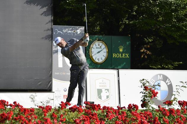Photo Richard Morgano - LaPresse 28 May 2018 - Brescia (Italy) Golf Garda Golf - Soiano del Garda 75& xb0; Open D Italia Round 1 In the pic: Lee Westwood  Copyright: xRichardxMorgano LaPresse LaPressx