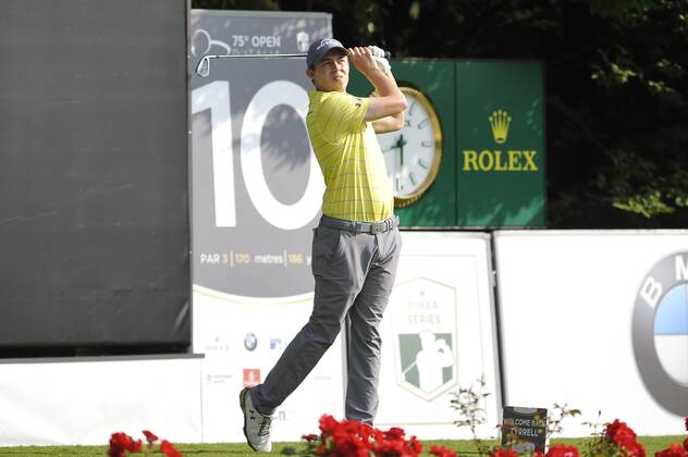 Photo Richard Morgano - LaPresse 28 May 2018 - Brescia (Italy) Golf Garda Golf - Soiano del Garda 75& xb0; Open D Italia Round 1 In the pic: Matthew Fitzpatrick  Copyright: xRichardxMorgano LaPressex