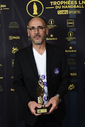 Gilles Derot - trophee du meilleur entraineur de Proligue HANDBALL : Ceremonie des trophees des champions LNH 2018 - Paris - 01 06 2018 JBAutissier Panoramic 