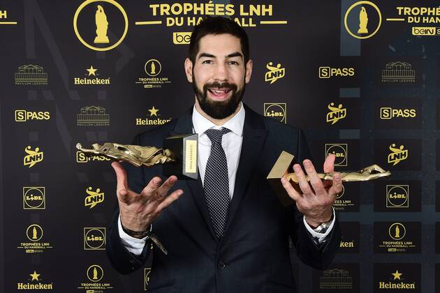 Themen der Woche - SPORT KW22 Bilder des Tages - SPORT Nikola Karabatic - MVP et trophee du meilleur demi centre de la lidl Starligue HANDBALL : Ceremonie des trophees des champions LNH 2018 - Paris - 01 06 2018 - Nikola Karabatic - MVP et trophee du meilleur demi centre de la lidl Starligue JBAutissier Panoramic 