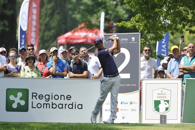 Photo Richard Morgano - LaPresse 02 June 2018 - Brescia (Italy) Golf Garda Golf - Soiano del Garda 75& xb0; Open D Italia Game 3 In the pic: Matteo Manassero  Copyright: xRichardxMorgano LaPresse LaPressx