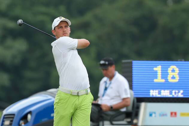 GOLF - PGA Golf Herren Shot Clock Masters 2018 ATZENBRUGG,AUSTRIA,06.JUN.18 - GOLF - PGA European Tour, Shot Clock Masters, Diamond Country Club, ProAm. Image shows Lukas Nemecz (AUT). GEPAxpictures xChristianxWalgram