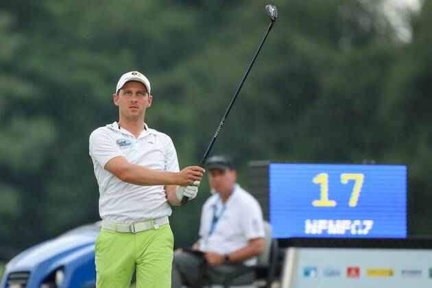 GOLF - PGA Golf Herren Shot Clock Masters 2018 ATZENBRUGG,AUSTRIA,06.JUN.18 - GOLF - PGA European Tour, Shot Clock Masters, Diamond Country Club, ProAm. Image shows Lukas Nemecz (AUT). GEPAxpictures xChristianxWalgram