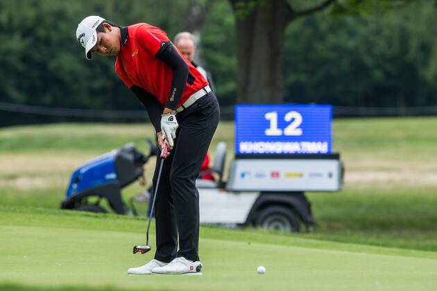 GOLF - PGA Golf Herren Shot Clock Masters 2018 ATZENBRUGG,AUSTRIA,07.JUN.18 - GOLF - PGA European Tour, Shot Clock Masters, Diamond Country Club. Image shows Phachara Khongwatmai (THA). GEPAxpictures xDanielxGoetzhaber
