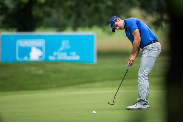 GOLF - PGA Golf Herren Shot Clock Masters 2018 ATZENBRUGG,AUSTRIA,07.JUN.18 - GOLF - PGA European Tour, Shot Clock Masters, Diamond Country Club. Image shows Andrea Pavan (ITA). GEPAxpictures xDanielxGoetzhaber