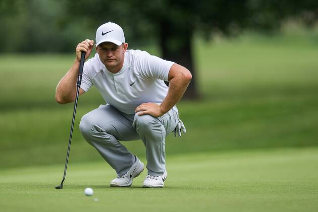 GOLF - PGA Golf Herren Shot Clock Masters 2018 ATZENBRUGG,AUSTRIA,07.JUN.18 - GOLF - PGA European Tour, Shot Clock Masters, Diamond Country Club. Image shows Tom Lewis (ENG). GEPAxpictures xDanielxGoetzhaber