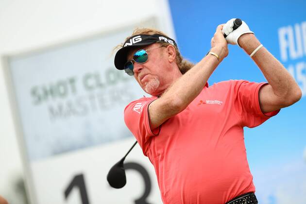GOLF - PGA Golf Herren Shot Clock Masters 2018 ATZENBRUGG,AUSTRIA,08.JUN.18 - GOLF - PGA European Tour, Shot Clock Masters, Diamond Country Club. Image shows Miguel Angel Jimenez (ESP). GEPAxpictures xChristianxWalgram