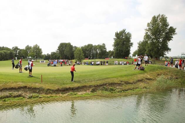 GOLF - PGA Golf Herren Shot Clock Masters 2018 ATZENBRUGG,AUSTRIA,08.JUN.18 - GOLF - PGA European Tour, Shot Clock Masters, Diamond Country Club. Image shows Miguel Angel Jimenez (ESP). GEPAxpictures xChristianxWalgram
