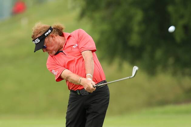 GOLF - PGA Golf Herren Shot Clock Masters 2018 ATZENBRUGG,AUSTRIA,08.JUN.18 - GOLF - PGA European Tour, Shot Clock Masters, Diamond Country Club. Image shows Miguel Angel Jimenez (ESP). GEPAxpictures xChristianxWalgram