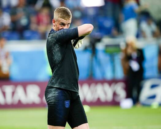 England v Tunisia 2018 FIFA World Cup WM Weltmeisterschaft Fussball Jordan Pickford before the England v Tunisia 2018 FIFA World Cup match at Volgograd Arena, Volgograd Content Not Available For UK Newspapers Copyright: xPaulxChestertonx FIL-11920-0058