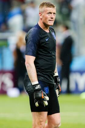 England v Tunisia 2018 FIFA World Cup WM Weltmeisterschaft Fussball Jordan Pickford before the England v Tunisia 2018 FIFA World Cup match at Volgograd Arena, Volgograd Content Not Available For UK Newspapers Copyright: xPaulxChestertonx FIL-11920-0059
