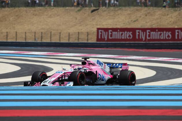 Photo4 LaPresse 22 06 2018 Paul Ricard, France Grand Prix Formula One France 2018 In the pic: free practice 1, Sergio Perez (MEX) Sahara Force India F1 VJM11 Copyright: xPhoto4 LaPressex