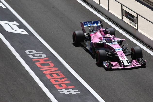 Photo4 LaPresse 22 06 2018 Paul Ricard, France Grand Prix Formula One France 2018 In the pic: free practice 1, Sergio Perez (MEX) Sahara Force India F1 VJM11 Copyright: xPhoto4 LaPressex