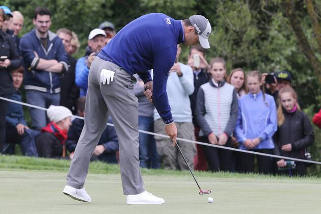 Martin Kaymer (GER) spielt um den Sieg mit, Die Puts zur alleinigen Fuehrung wollen nicht fallen, Zweifel, 3. Tag, 30. BMW International Open, Golf, Golf Open, Gut Laerchenhof, Koeln, 23.06.2018 BMW International Open , Golf Koeln Copyright: xRoskaritzx Eibner-Pressefotox EP_fh_rrz