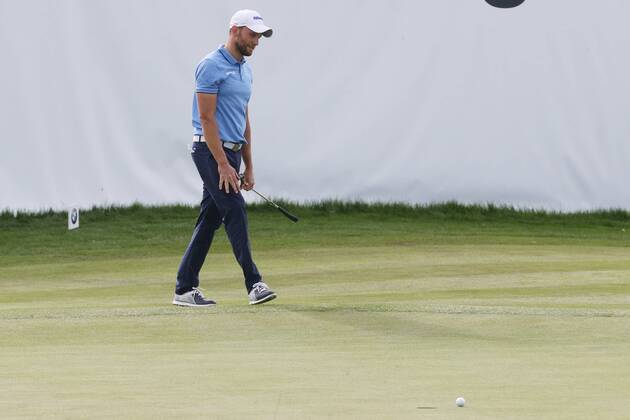 Max Kieffer (GER) spielt um den Sieg mit, Put am letzten Gruen geht nicht zur alleinigen Fuehrung ins Loch, Enttaeuschung, 3. Tag, 30. BMW International Open, Golf, Golf Open, Gut Laerchenhof, Koeln, 23.06.2018 BMW International Open , Golf Koeln Copyright: xRoskaritzx Eibner-Pressefotox EP_fh_rrz