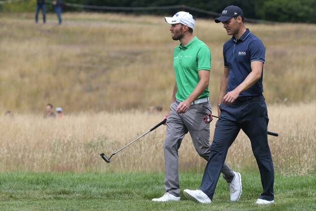 Martin Kaymer (GER) und Maximilian Kieffer (GER) auf Ihrer gemeinsamen Finalrunde, Deutsch Deutsche Finalrunde, 4. Tag, 30. BMW International Open, Golf, Golf Open, Gut Lärchenhof, Köln, 24.06.2018 BMW International Open , Golf Köln Copyright: xRoskaritzx Eibner-Pressefotox EP_fh_rrz