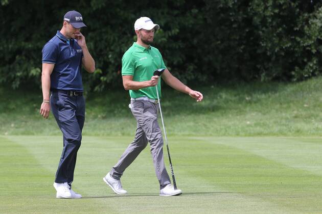 Martin Kaymer (GER) und Maximilian Kieffer (GER) auf Ihrer gemeinsamen Finalrunde, Deutsch Deutsche Finalrunde, 4. Tag, 30. BMW International Open, Golf, Golf Open, Gut Lärchenhof, Köln, 24.06.2018 BMW International Open , Golf Köln Copyright: xRoskaritzx Eibner-Pressefotox EP_fh_rrz
