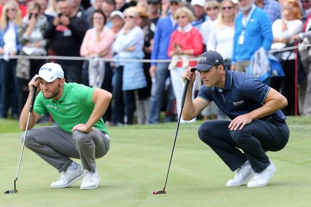 Martin Kaymer (GER) und Maximilian Kieffer (GER) auf Ihrer gemeinsamen Finalrunde, Deutsch Deutsche Finalrunde, 4. Tag, 30. BMW International Open, Golf, Golf Open, Gut Lärchenhof, Köln, 24.06.2018 BMW International Open , Golf Köln Copyright: xRoskaritzx Eibner-Pressefotox EP_fh_rrz