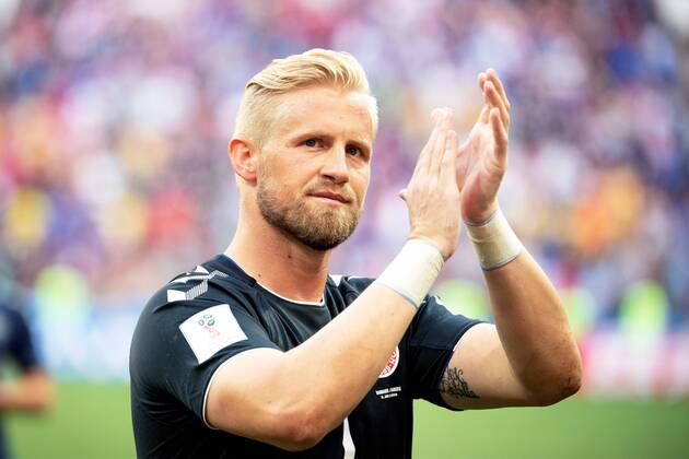 180626 goalkeeper Kasper Schmeichel of Denmark after the FIFA World Cup WM Weltmeisterschaft Fussball group stage match between Denmark and France on June 26, 2018 in Moscow. Photo: Petter Arvidson BILDBYRAN kod PA 92078 Copyright: PETTERxARVIDSON BB180626PA128