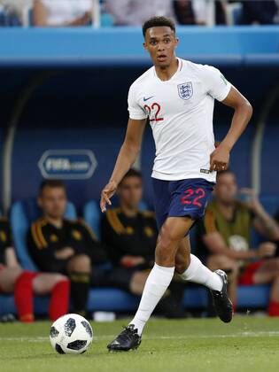 Trent Alexander-Arnold of England during the 2018 FIFA World Cup WM Weltmeisterschaft Fussball Russia group G match between England and Belgium at the Kalingrad stadium on June 28, 2018 in Kaliningrad, Russia FIFA World Cup 2018 Russia 2017 2018 xVIxVIxImagesx xMauricexvanxSteenxWKxIVx 11342027
