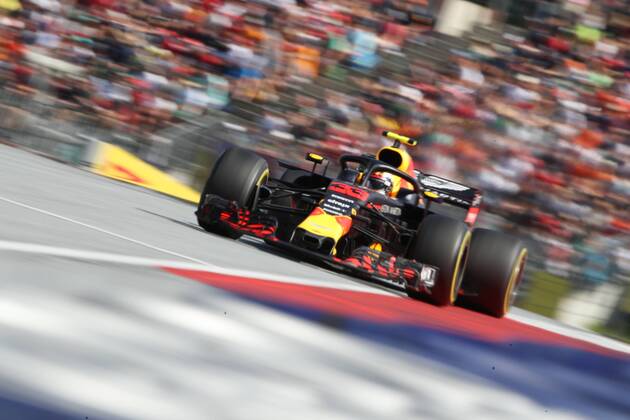 FORMULA 1 - GP of Austria 2018 SPIELBERG,AUSTRIA,01.JUL.18 - MOTORSPORTS - Grand Prix of Austria, Red Bull Ring. Image shows Max Verstappen (NED Aston Martin Red Bull Racing). GEPAxpictures xAndreasxPranter
