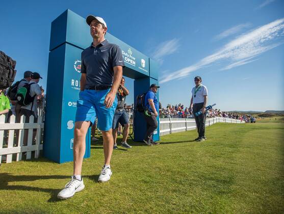 2018 Dubai Duty Free Irish Open - Pro Am, Ballyliffin Golf Club, Co. Donegal 4 7 2018 Rory McIlroy approaches the first tee Rory McIlroy approaches the first tee 4 7 2018  Copyright: x©INPHO OisinxKeniryx MT2_3655