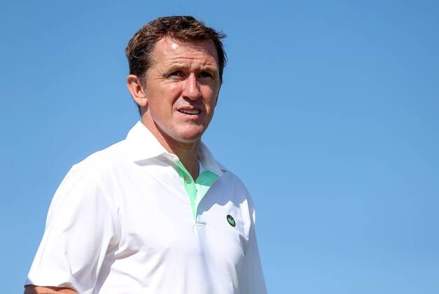 2018 Dubai Duty Free Irish Open - Pro Am, Ballyliffin Golf Club, Co. Donegal 4 7 2018 AP McCoy AP McCoy 4 7 2018  Copyright: x©INPHO OisinxKeniryx MT2_3837