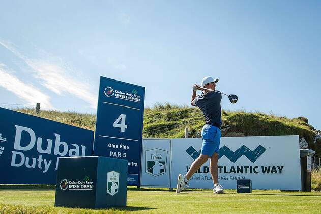2018 Dubai Duty Free Irish Open - Pro Am, Ballyliffin Golf Club, Co. Donegal 4 7 2018 Rory McIlroy drives off the 4th tee Rory McIlroy drives off the 4th tee 4 7 2018  Copyright: x©INPHO OisinxKeniryx MT2_3919