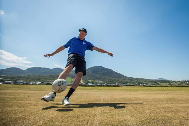 2018 Dubai Duty Free Irish Open - Pro Am, Ballyliffin Golf Club, Co. Donegal 4 7 2018 Kieran Donaghy at the GAA Challenge Kieran Donaghy at the GAA Challenge 4 7 2018  Copyright: x©INPHO OisinxKeniryx MT2_4470