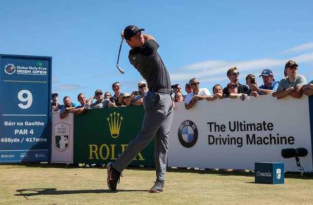 2018 Dubai Duty Free Irish Open - Day 2, Ballyliffin Golf Club, Co. Donegal 6 7 2018 Rory McIlroy tees off on the 9th hole Rory McIlroy tees off on the 9th hole 6 7 2018  Copyright: x©INPHO OisinxKeniryx MT2_5595