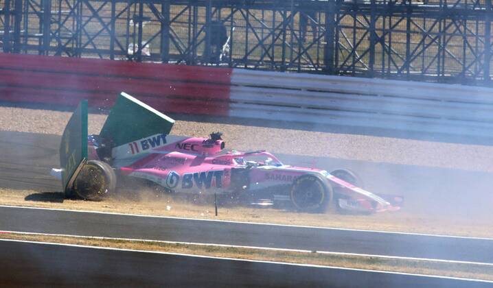 Sergio Perez (Sahara Force India F1 Team) GBR, FIA, Formel 1, Grosser Preis von Grossbritannien, Rennen Silverstone Copyright: xEIBNER Illmannx EP_EER