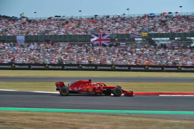 Sebastian Vettel (Scuderia Ferrari) GBR, FIA, Formel 1, Grosser Preis von Grossbritannien, Rennen Silverstone Copyright: xEIBNER Illmannx EP_EER