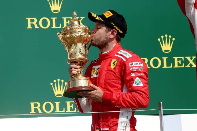 Motorsports: FIA Formula One World Championship WM Weltmeisterschaft 2018, Grand Prix of Great Britain, 5 Sebastian Vettel (GER, Scuderia Ferrari), Silverstone Great Britain