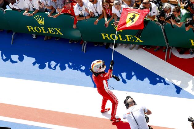 Motorsports: FIA Formula One World Championship WM Weltmeisterschaft 2018, Grand Prix of Great Britain, 5 Sebastian Vettel (GER, Scuderia Ferrari), Silverstone Great Britain