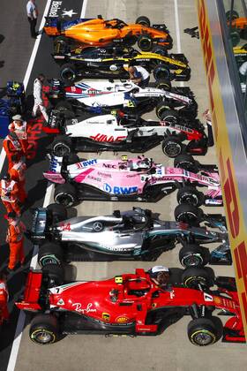 Motorsports: FIA Formula One World Championship WM Weltmeisterschaft 2018, Grand Prix of Great Britain, Parc ferme Silverstone Great Britain