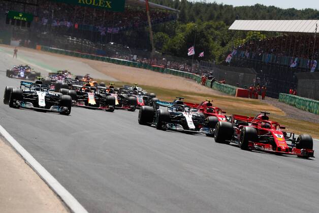 Start, formula 1 GP, Great Britain in Silverstone 08.07.2018 Photo:mspb Jerry Andre Start, formula 1 GP, Great Britain 2018