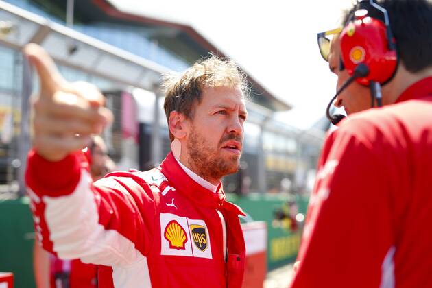 Motorsports: FIA Formula One World Championship WM Weltmeisterschaft 2018, Grand Prix of Great Britain, 5 Sebastian Vettel (GER, Scuderia Ferrari), Silverstone Great Britain