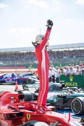 Sebastian Vettel (Scuderia Ferrari) GBR, FIA, Formel 1, Grosser Preis von Grossbritannien, Rennen Silverstone Copyright: xEIBNER Illmannx EP_EER