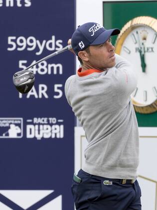 12th July 2018, Gullane Golf Club, Gullane, Scotland; Aberdeen Investments Scottish Open Golf, 1st round; Julien Guerrier on the 16th Tee  ActionPlus12046732 AlanxRennie