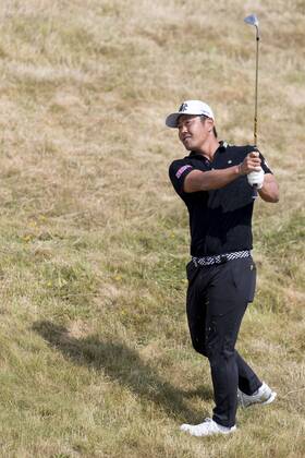 15th July 2018, Gullane Golf Club, Gullane, Scotland; Aberdeen Investments Scottish Open Golf, 4th round; Hideto Tanihara from semi-rough on the first fairway  ActionPlus12047869 AlanxRennie