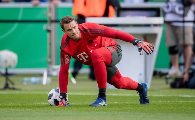 19. Mai 2018: Berlin, Olympiastadion: Fussball DFB-Pokalfinale: FC Bayern Muenchen - Eintracht Frankfurt: Muenchens Torwart Manuel Neuer nachdenklich.
