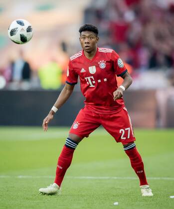 19. Mai 2018: Berlin, Olympiastadion: Fussball DFB-Pokalfinale: FC Bayern Muenchen - Eintracht Frankfurt: Muenchens David Alaba am Ball.