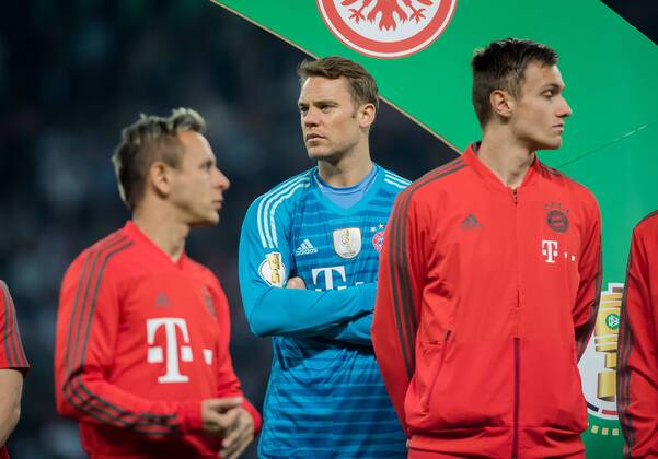 19. Mai 2018: Berlin, Olympiastadion: Fussball DFB-Pokalfinale: FC Bayern Muenchen - Eintracht Frankfurt: Muenchens Torwart Manuel Neuer nach dem Spiel.