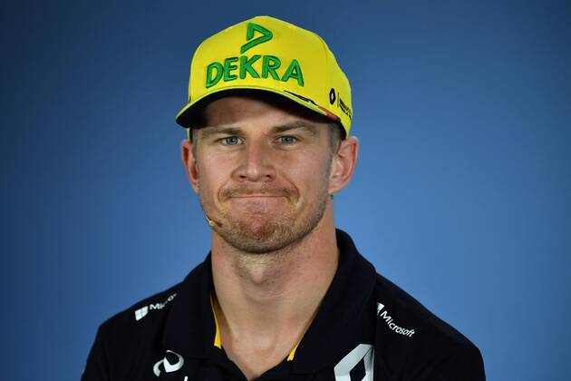 Nico HUELKENBERG,HÜLKENBERG (GER,Renault F1 Team), Aktion,Einzelbild,angeschnittenes Einzelmotiv,Portraet,Portrait,Porträt, Pressekonferenz. Formel 1:GP von DeutschlandDeutschland,Hockenheimring,Saison 2018,am 19.07.2018.