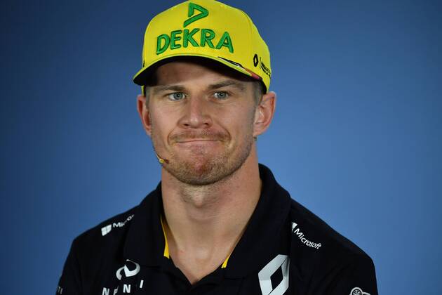 Nico HUELKENBERG,HÜLKENBERG (GER,Renault F1 Team), Aktion,Einzelbild,angeschnittenes Einzelmotiv,Portraet,Portrait,Porträt, Pressekonferenz. Formel 1:GP von DeutschlandDeutschland,Hockenheimring,Saison 2018,am 19.07.2018.