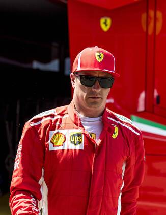 Motorsport: Formel 1, Saison 2018 2019, Training am Freitag, 20.07.2018 am Hockenheimring in Hockenheim (Deutschland). Kimi Raikkonen (Scuderia Ferrari) geht aus der Box in das Motorhome. Copyright: xInderliedx