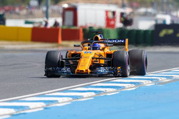 Fernando Alonso (McLaren Honda) mit seinem Auto auf der Strecke, Grosser Preis von Deutschland 2018, Motorsport, Formel 1, 20.07.2018, Grosser Preis von Deutschland 2018, Motorsport, Formel 1, 20.07.2018 Hockenheim Copyright: xEIBNER AlexanderxNeisx EP_ANS
